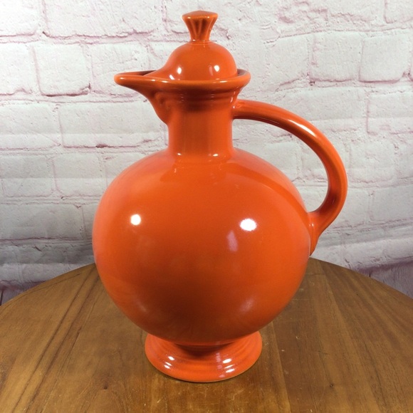 Fiestaware Other - Vintage Fiestaware Original Red Carafe with Corked Lid